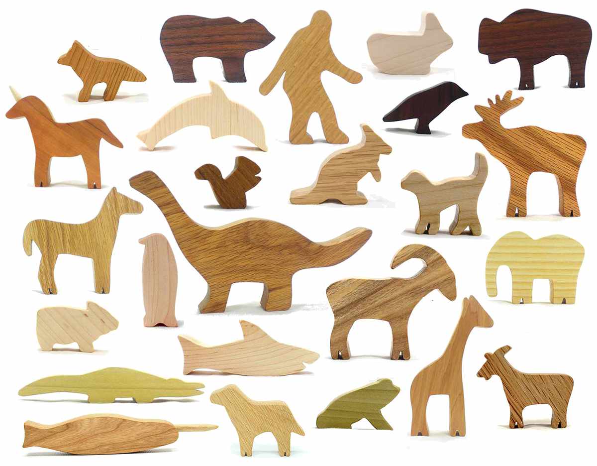 Classic Wooden Animal Toy Set